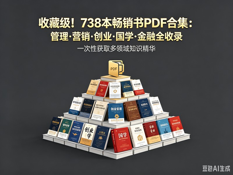 收藏级！738本畅销书PDF合集：管理·营销·创业·国学·金融全收录